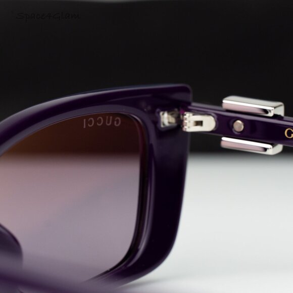 Gucci Women Sunglasses Violet Mirror Cat Eye GG1681S 005 BRAND NEW